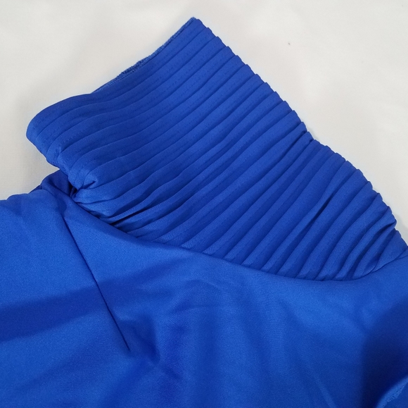 Blue stretchy woman's dress - Picture 5 of 8